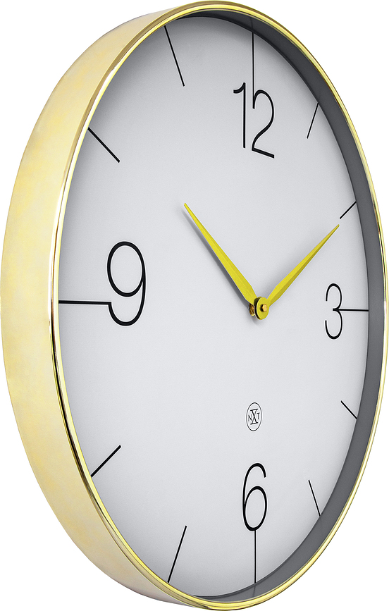 Стенен часовник Finesse Large 51 см, златист