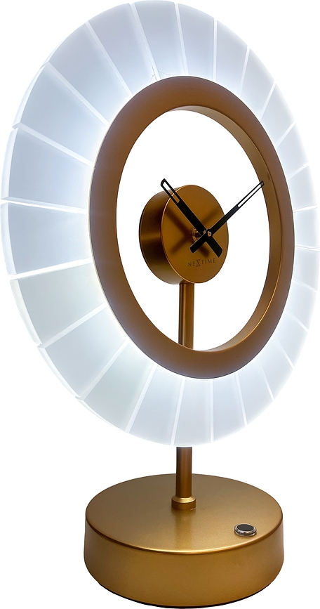 Stolní lampa s hodinami Ting, černá