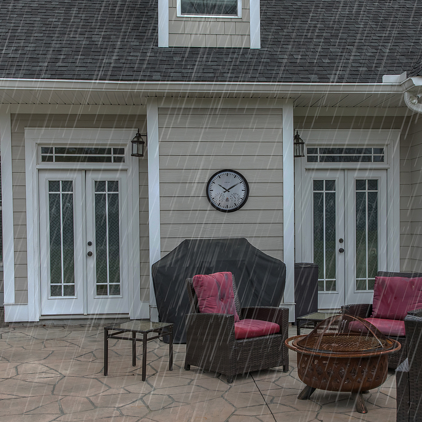 Sunflower Ρολόι με θερμόμετρο και υγρόμετρο