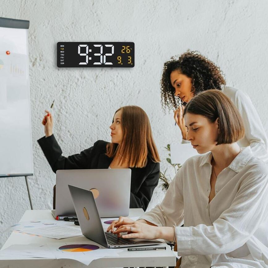 Super Digi Horloge murale, avec fonction réveil