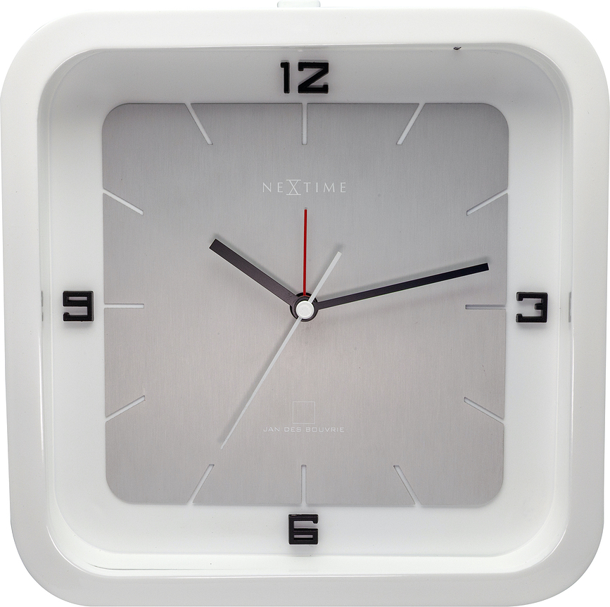 Tabel ur Square Alarm hvid