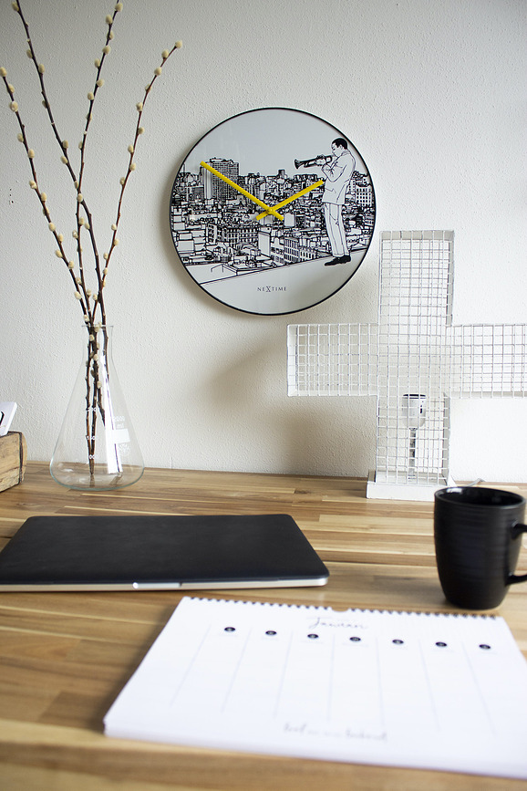 Trumpet City Ρολόι Τοίχου