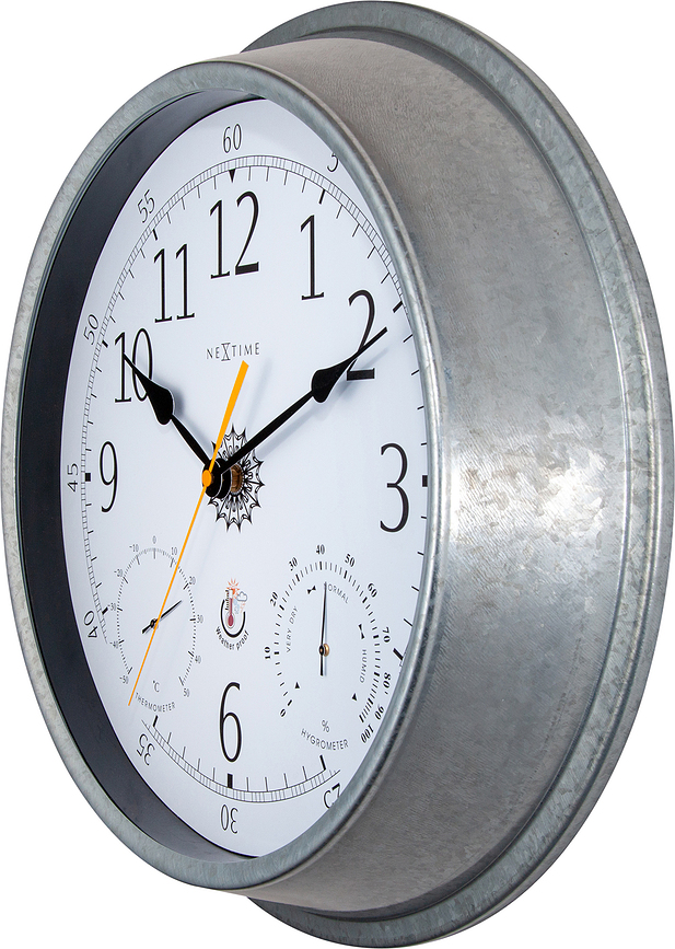 Tulip Horloge avec thermomètre et hygromètre