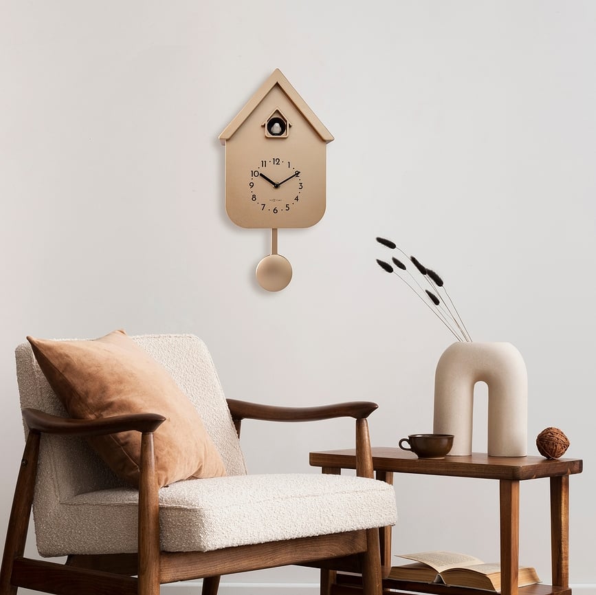 Twitter Cuckoo Wall Clock, rose gold