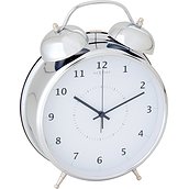 Wake Up Alarm clock 23 cm silver