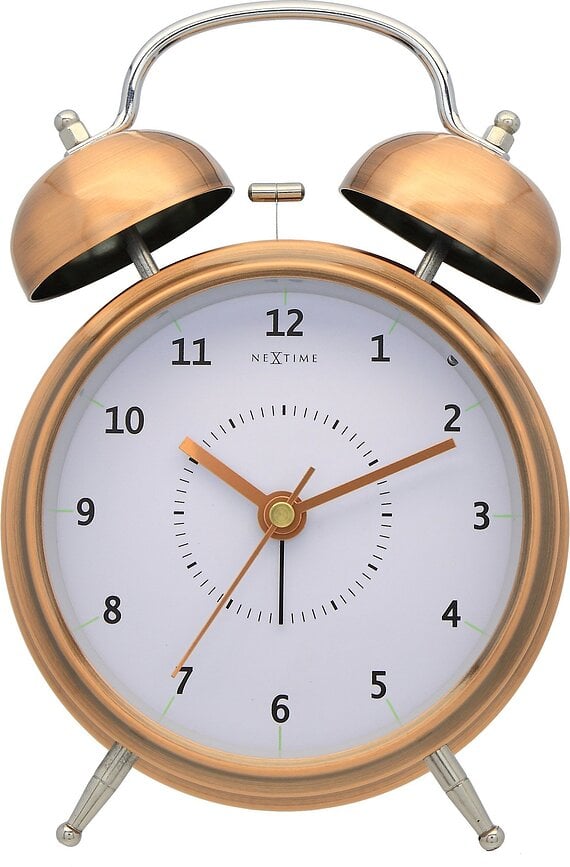 Wake Up Réveil 15 cm, cuivré