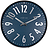 Wandklok Alchemy blauw-zilver