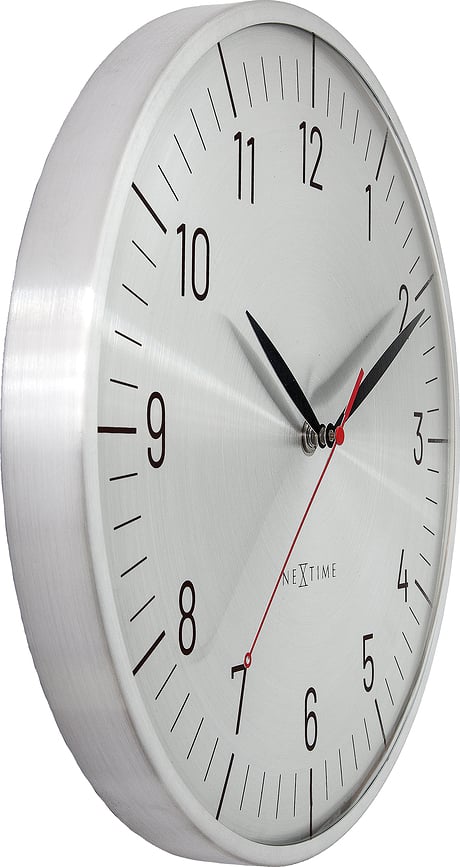 Zegar ścienny Frankfurt 30,5 cm srebrny