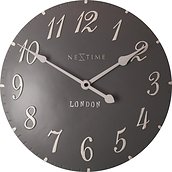 Zegar ścienny London Arabic brązowoszary