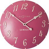Zegar ścienny London Arabic malinowy