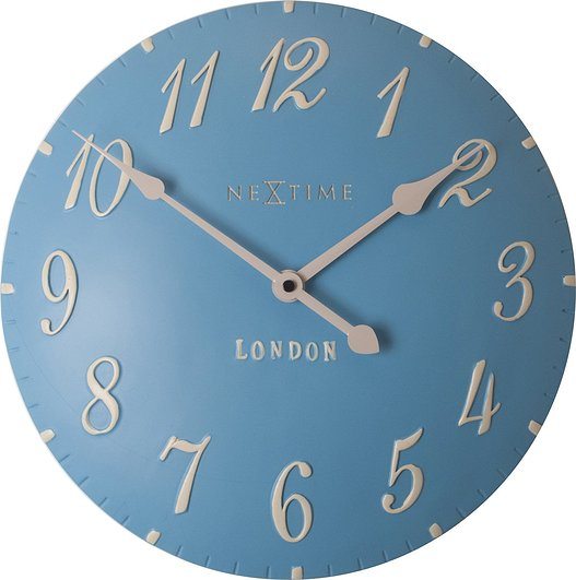 Zegar ścienny London Arabic niebieski