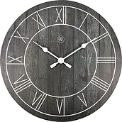 Zegar ścienny Paul ciemny drewniany