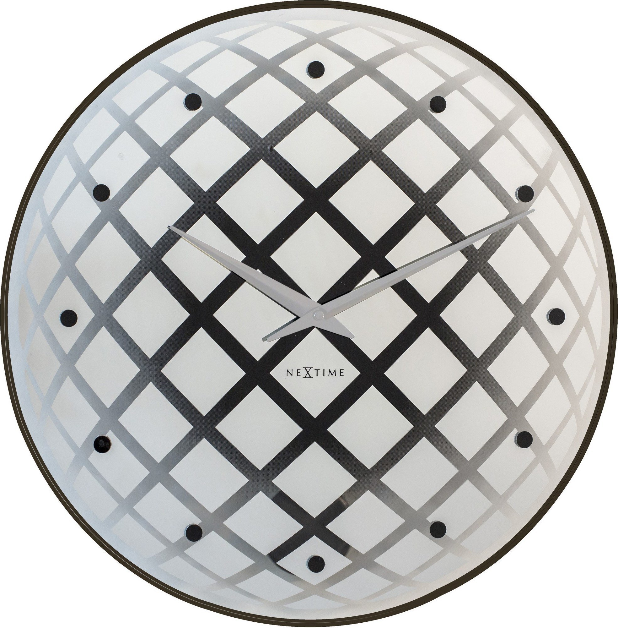 Zegar ścienny Pendula Round srebrny