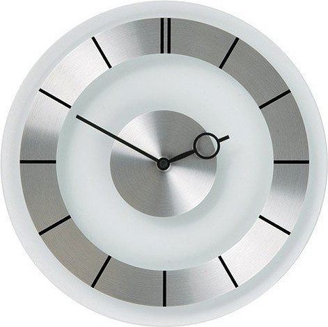 Zegar ścienny Retro srebrny
