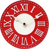 Zegar stołowy London czerwony
