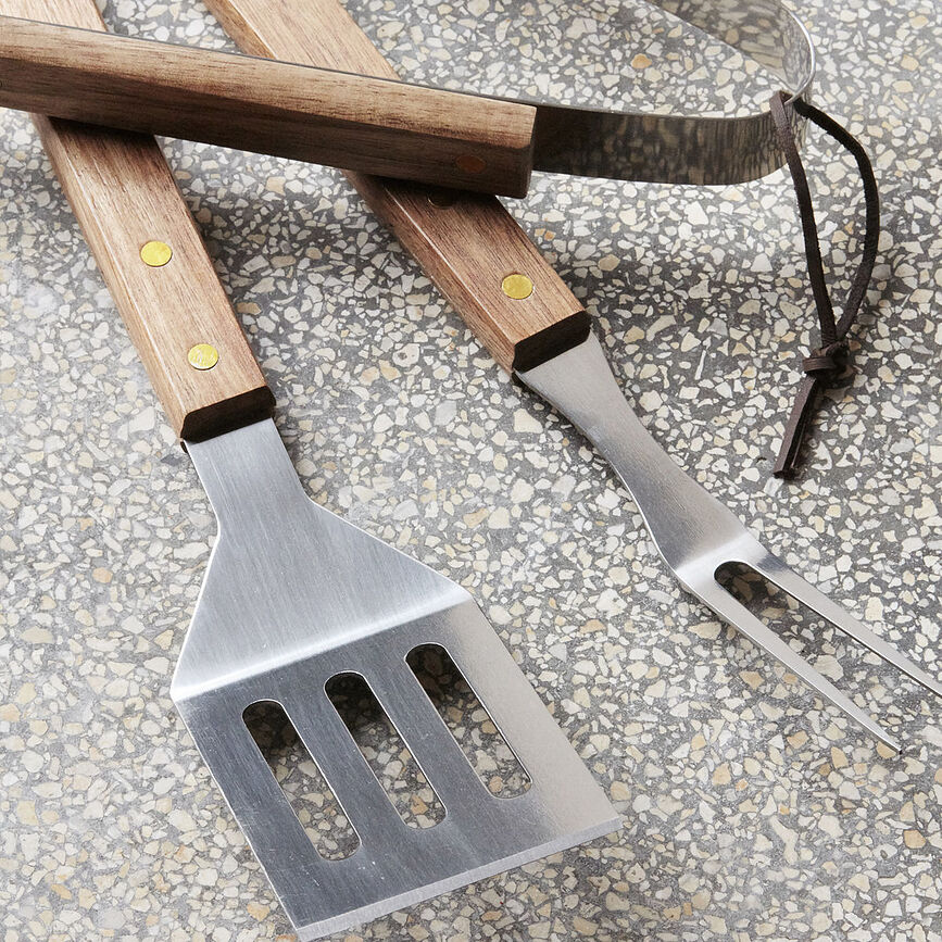 Acacia Set d'Outils pour Barbecue, 3 pièces
