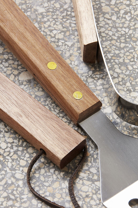 Acacia Set d'Outils pour Barbecue, 3 pièces