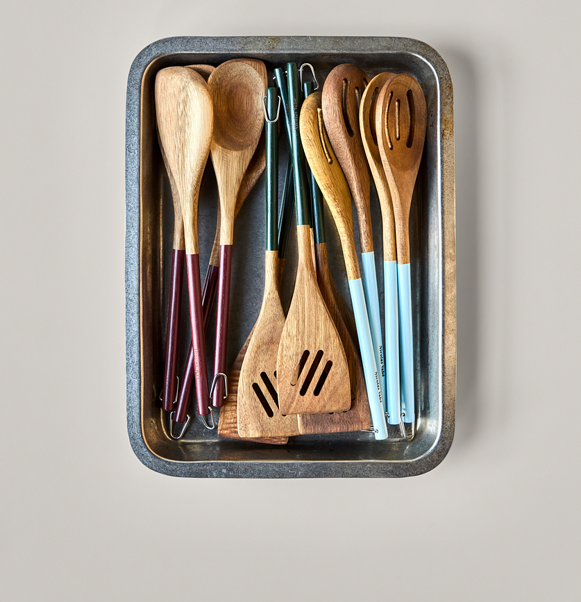 Cucharas de cocina NVSpoons, con mangos, Set de 3 piezas