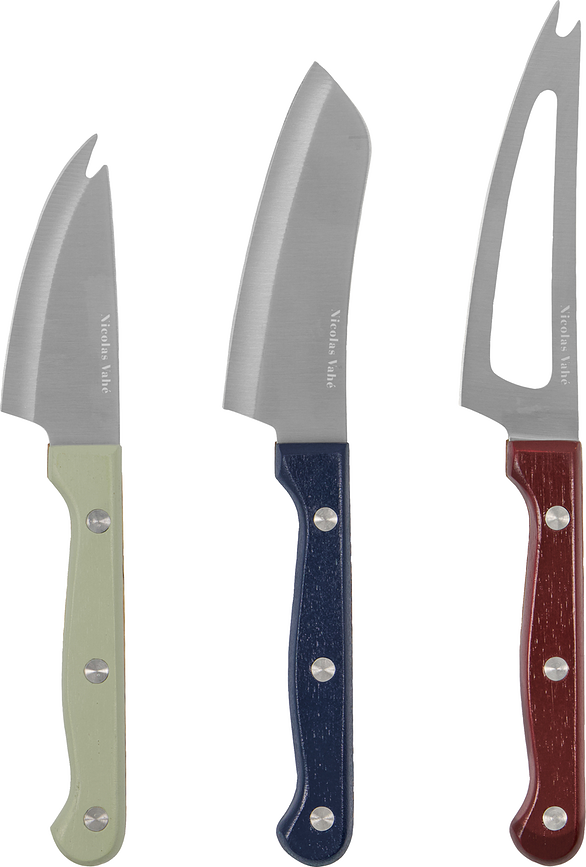 Cuchillos para queso Nicolas Vahe, Set de 3 piezas