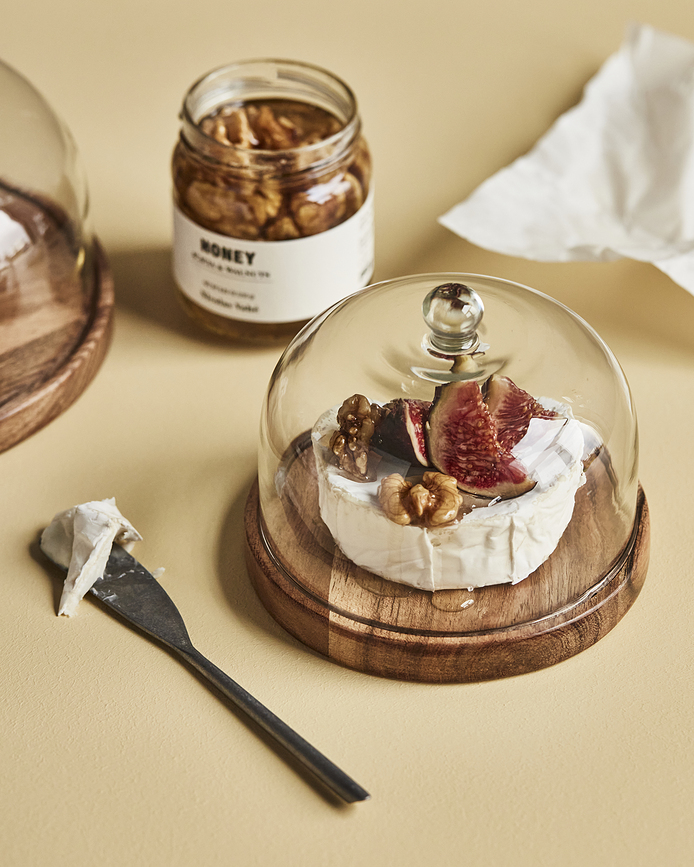 Fromage Plateau de Service à fromage avec cloche, 13 cm