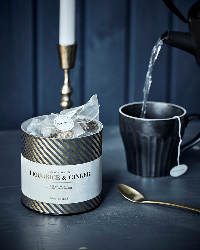 Té de hierbas ecológico Liquorice & Ginger en bolsitas de muselina, 20 unidades