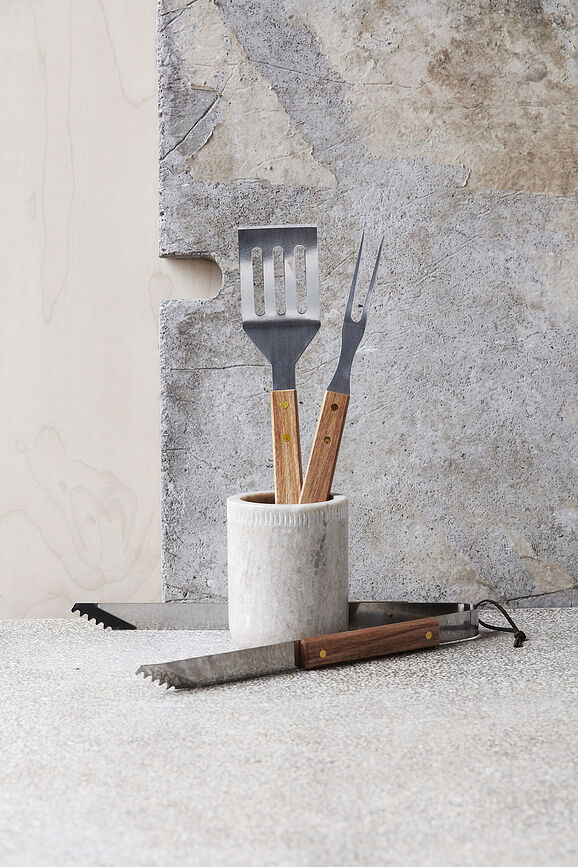 Juego de utensilios para barbacoa Acacia, Set de 3 piezas