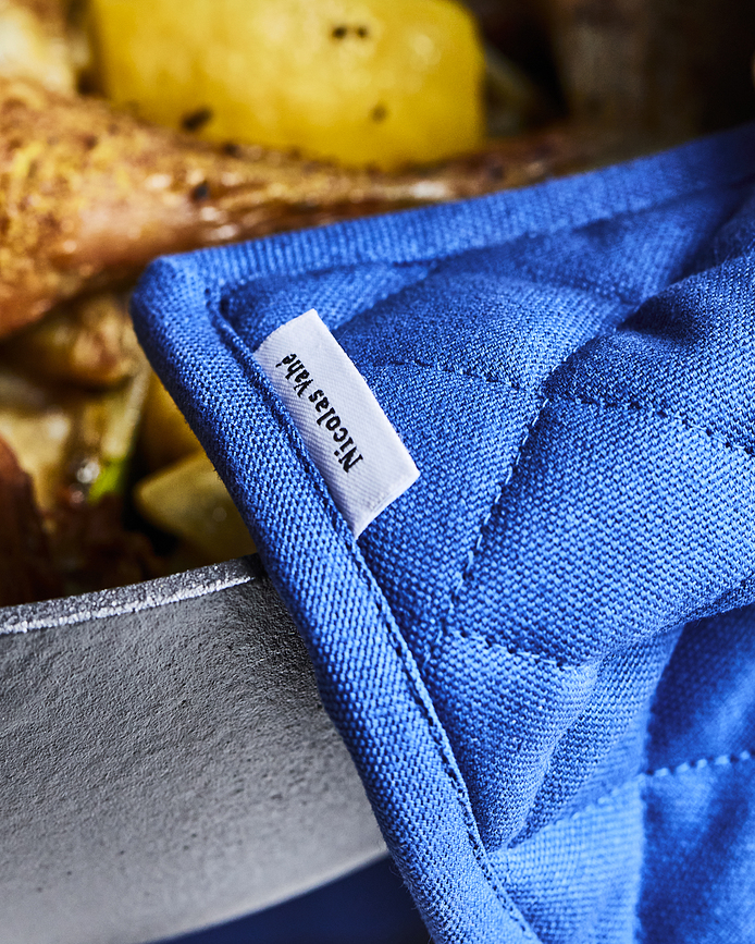 Manoplas de cocina Neat, azules, 2 unidades