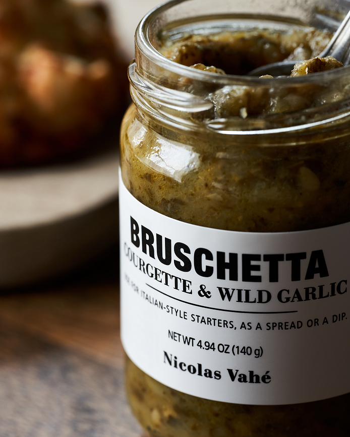 Nicolas Vahe Bruschetta z bučkami in divjim česnom, 140 g
