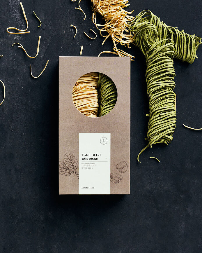 Nicolas Vahe Pâtes Tagliolini, 250 g, œufs et épinards