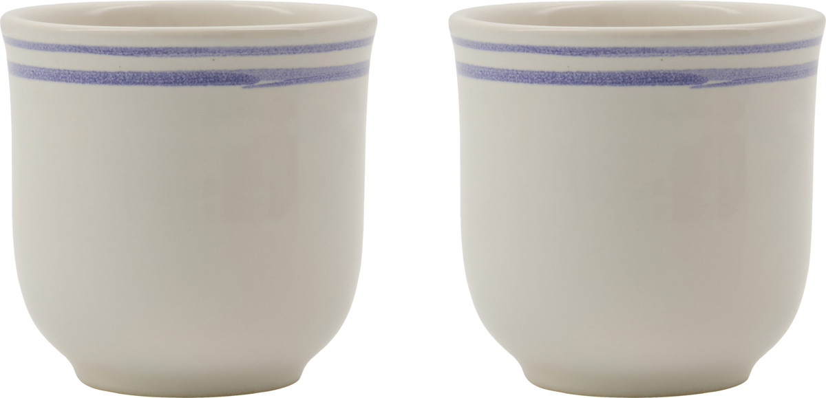 NVBistro Becher, weiß-blau, 2 St.