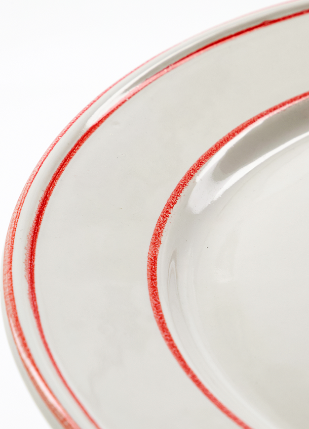 NVBistro Jedilni krožniki, 27 cm, belo-modri, 2 kosa