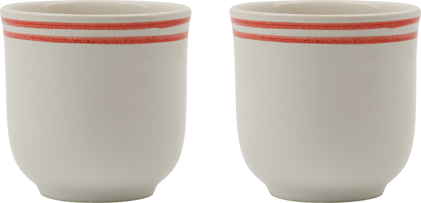 NVBistro Šalice bijelo-crvene 2 kom.