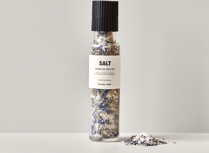 Sal Marina con romero, tomillo y lavanda, Nicolas Vahe, 255 g