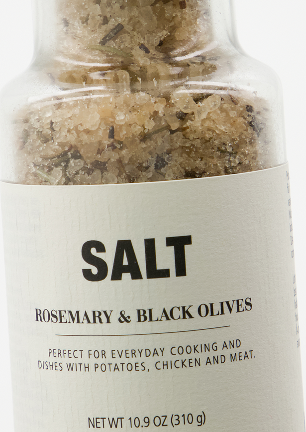 Sal marina con romero y aceitunas negras Nicolas Vahe, 310 g