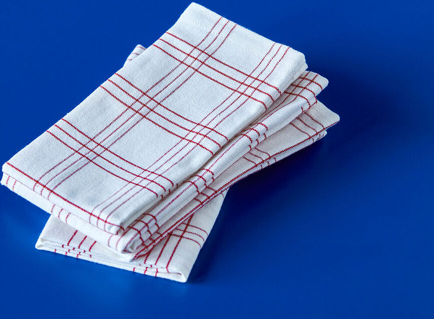 Serviettes en coton NVChef rouges, lot de 4
