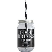 Cool Drinks To Go Jar with straw