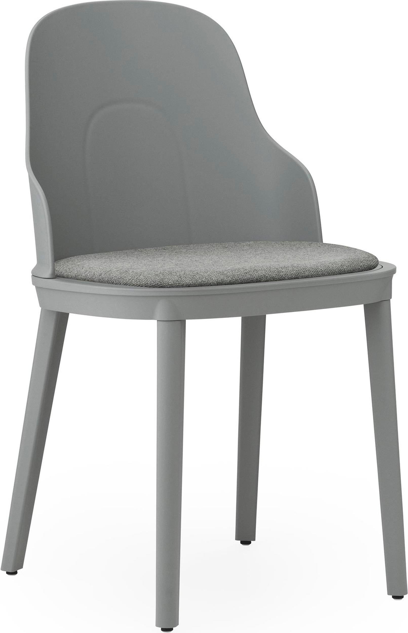 Allez PP Main Line Flax Stuhl grau mit gepolstertem Sitz