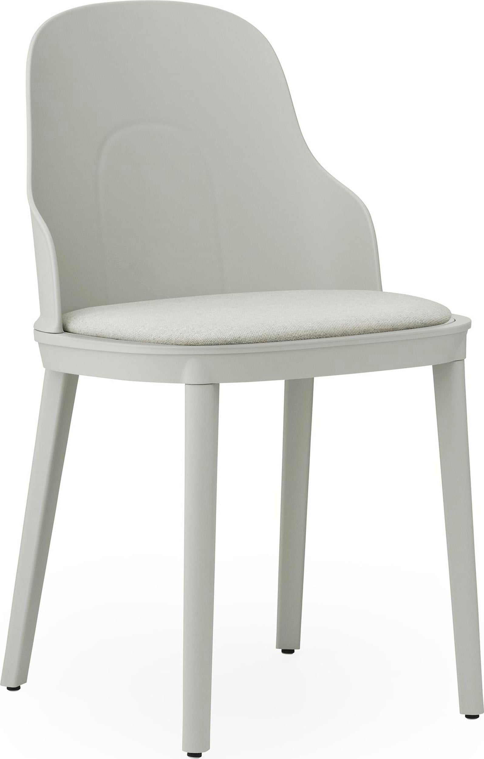 Allez PP Main Line Flax Stuhl hellgrau mit gepolstertem Sitz