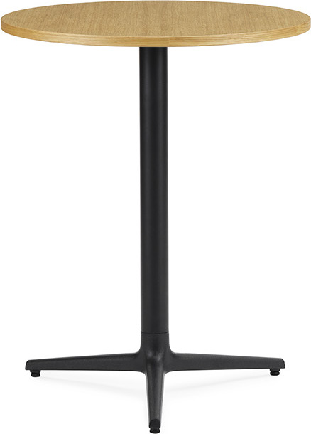 Allez Tisch 60 cm rund mit Tischplatte aus Eiche auf drei Beinen