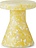 Bit Cone Miniature Figurine Décorative, forme tabouret-table, jaune