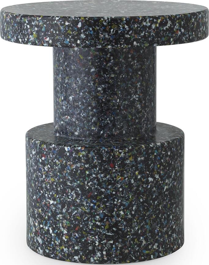 Bit Hocker-Tisch schwarz-bunt