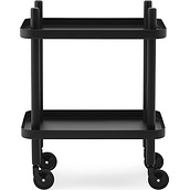 Block Table black with a black frame