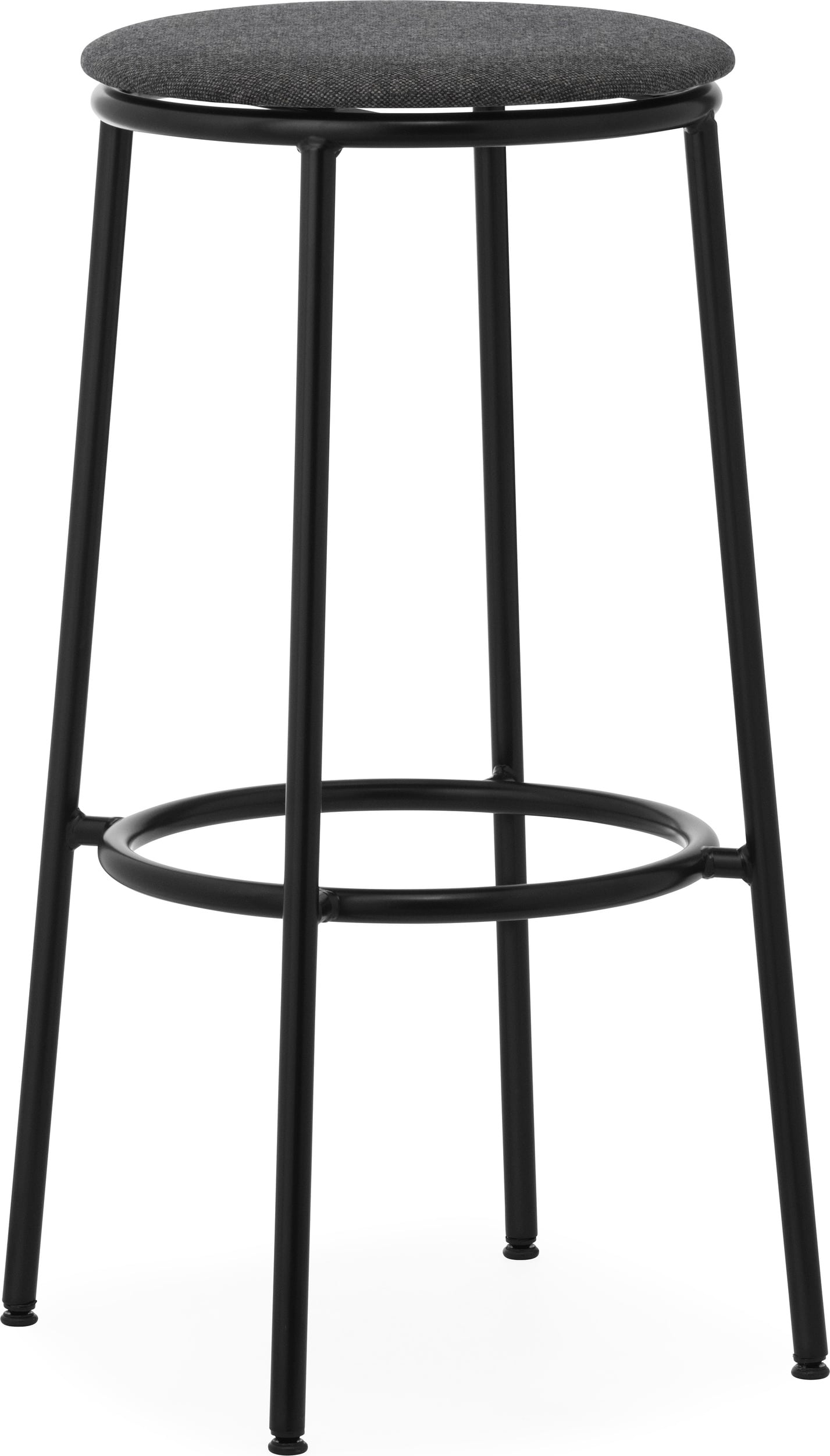 Circa MLF16 Black Barhocker 75 cm mit gepolstertem Sitz