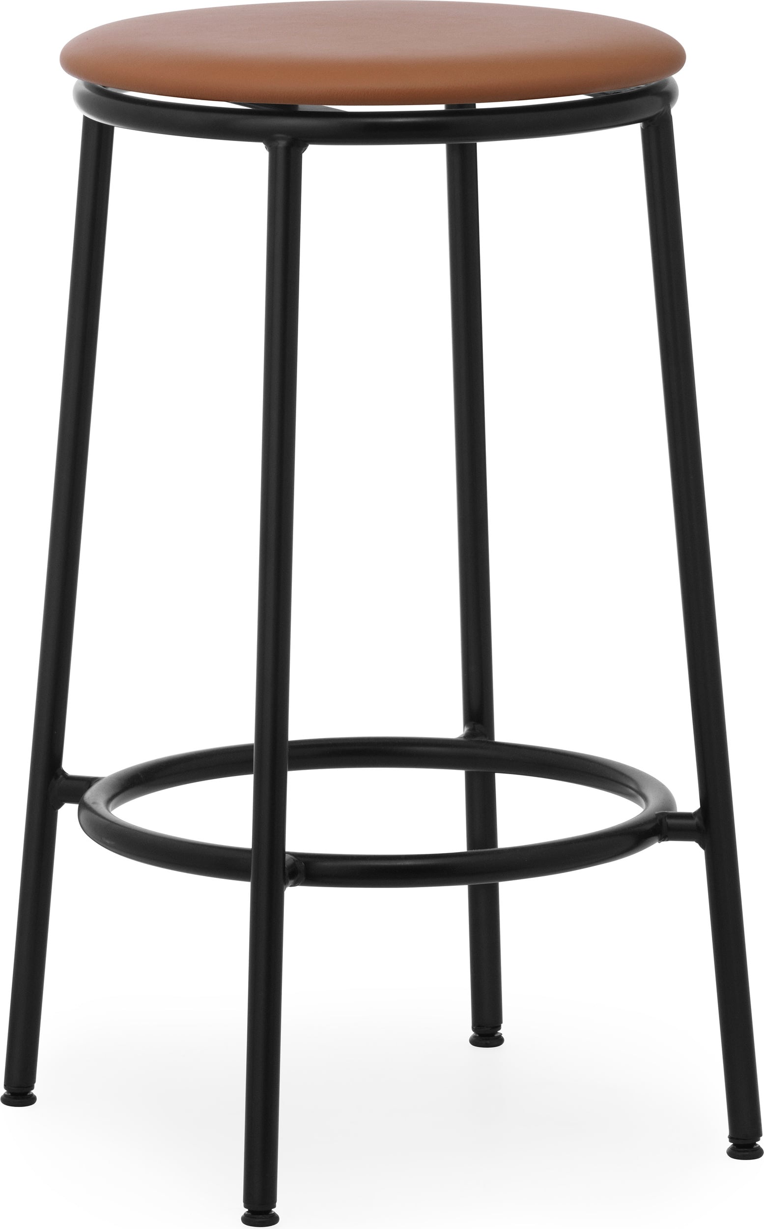 Circa Ultra Leather Brandy Barhocker 65 cm mit gepolstertem Sitz