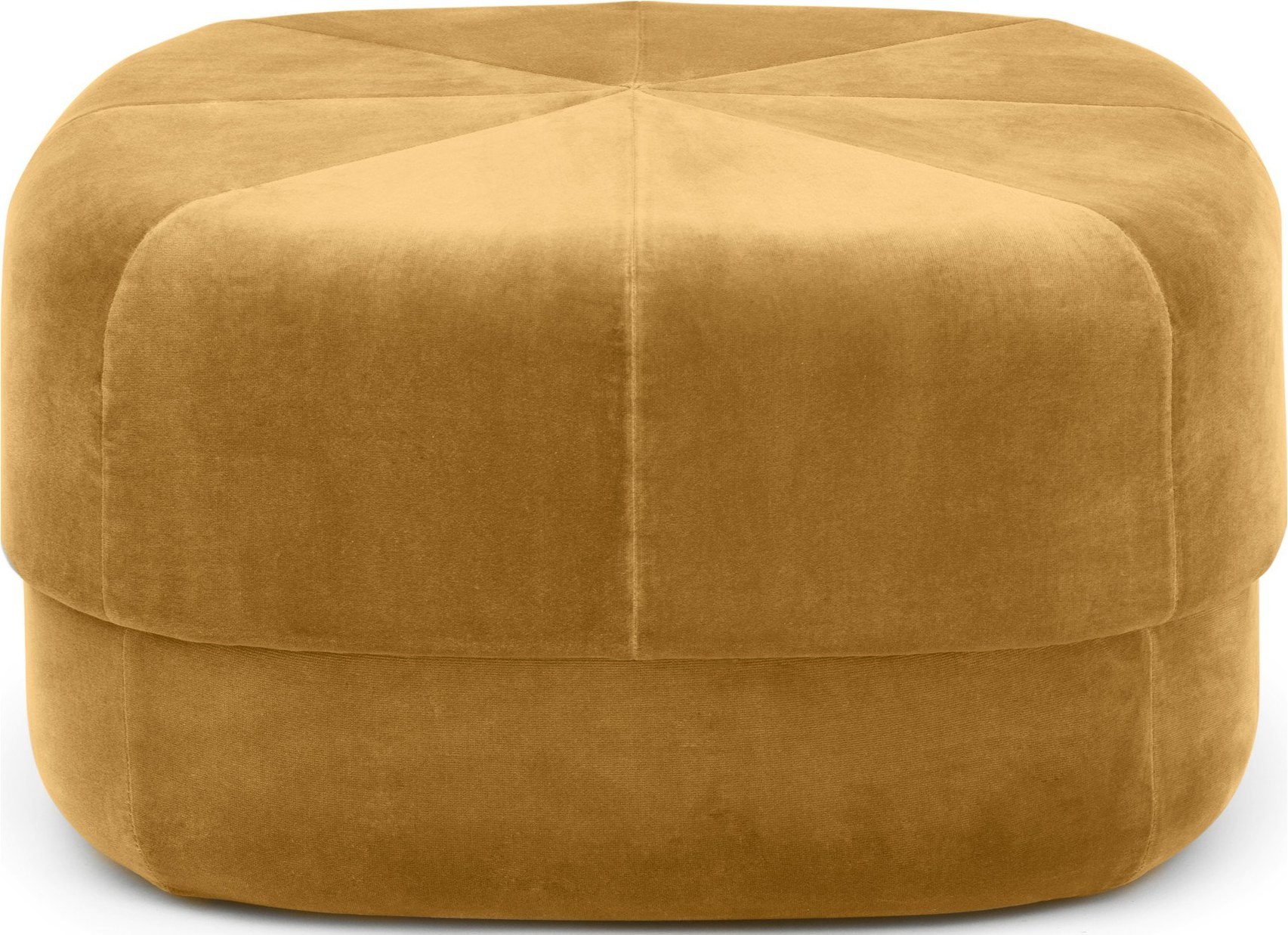 Circus Pouf L gelb aus Velours