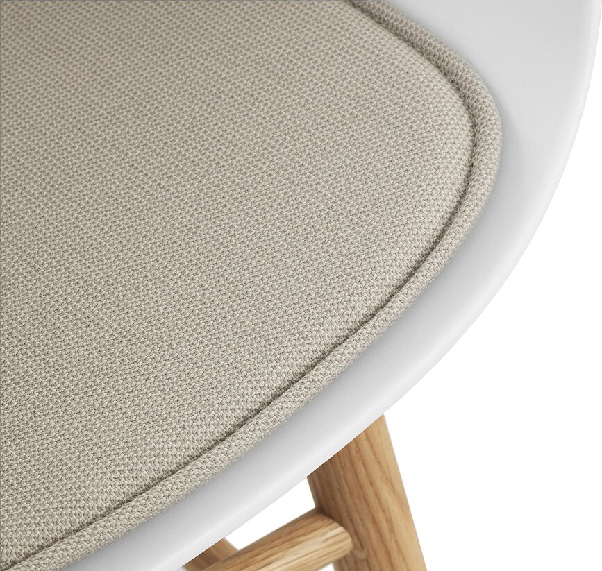 Cojín para Silla de piel Form, blanco