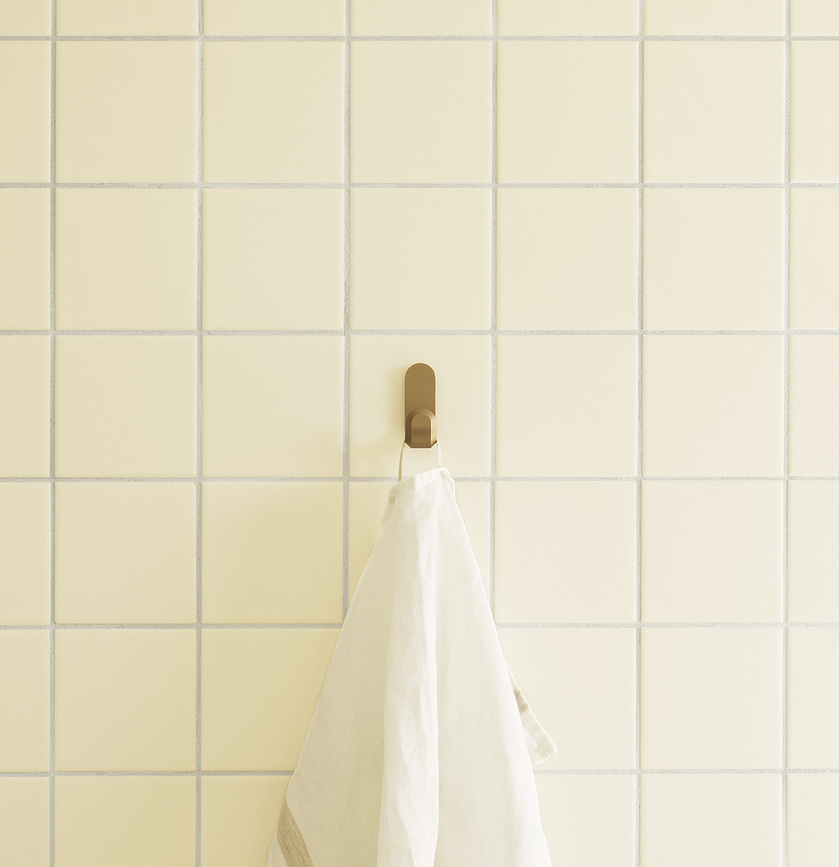 Curve Mini Crochets Muraux, argentés mats, Lot de 2