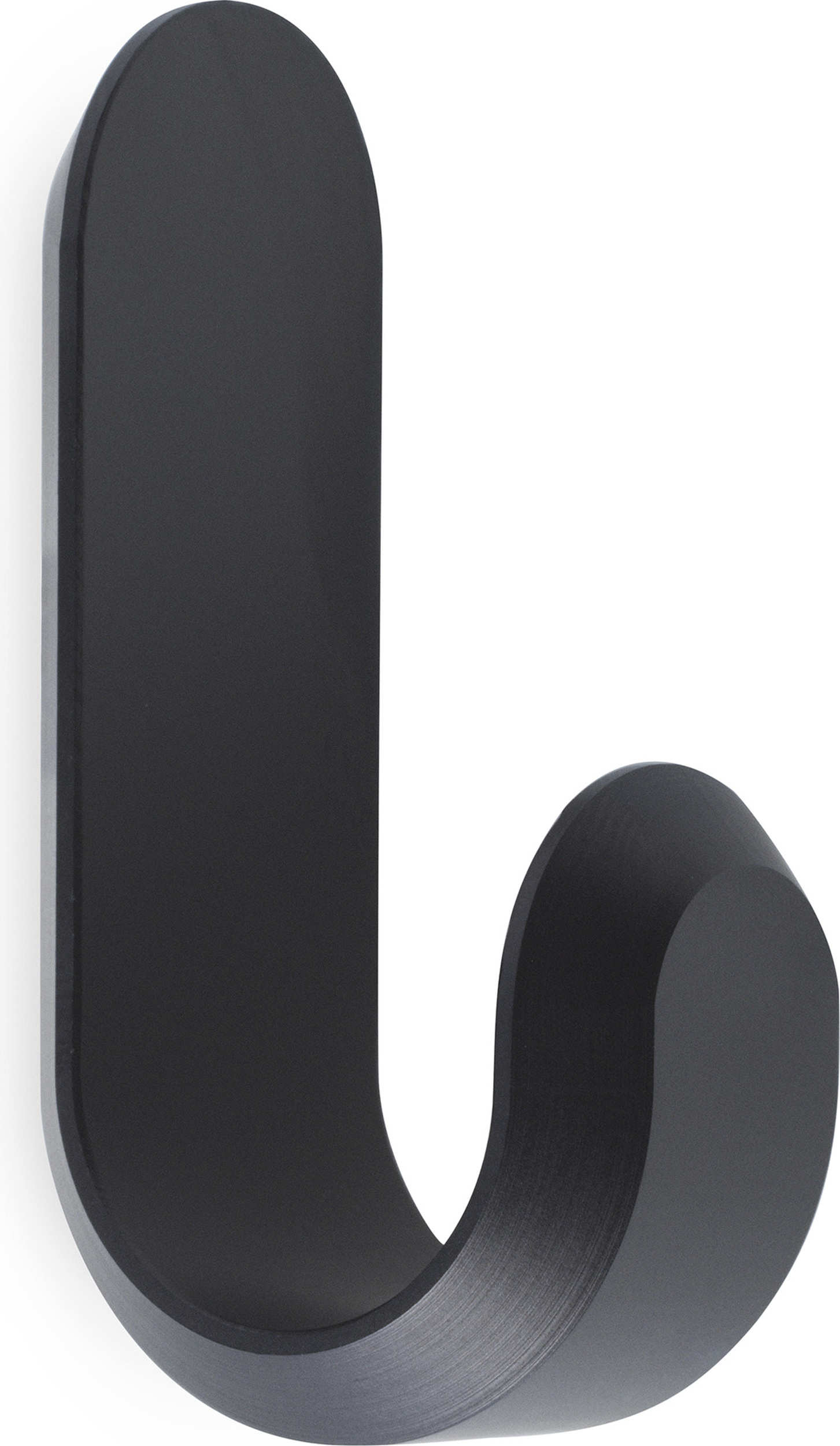 Curve Mini Wandhaken schwarz matt 2 St.