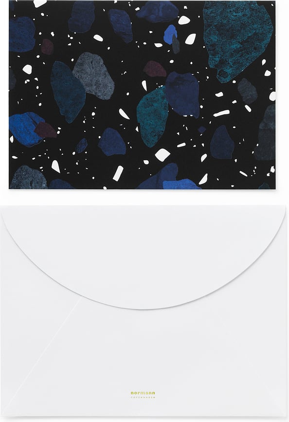 Daily Fiction Čestitka Space Stone Dark A6