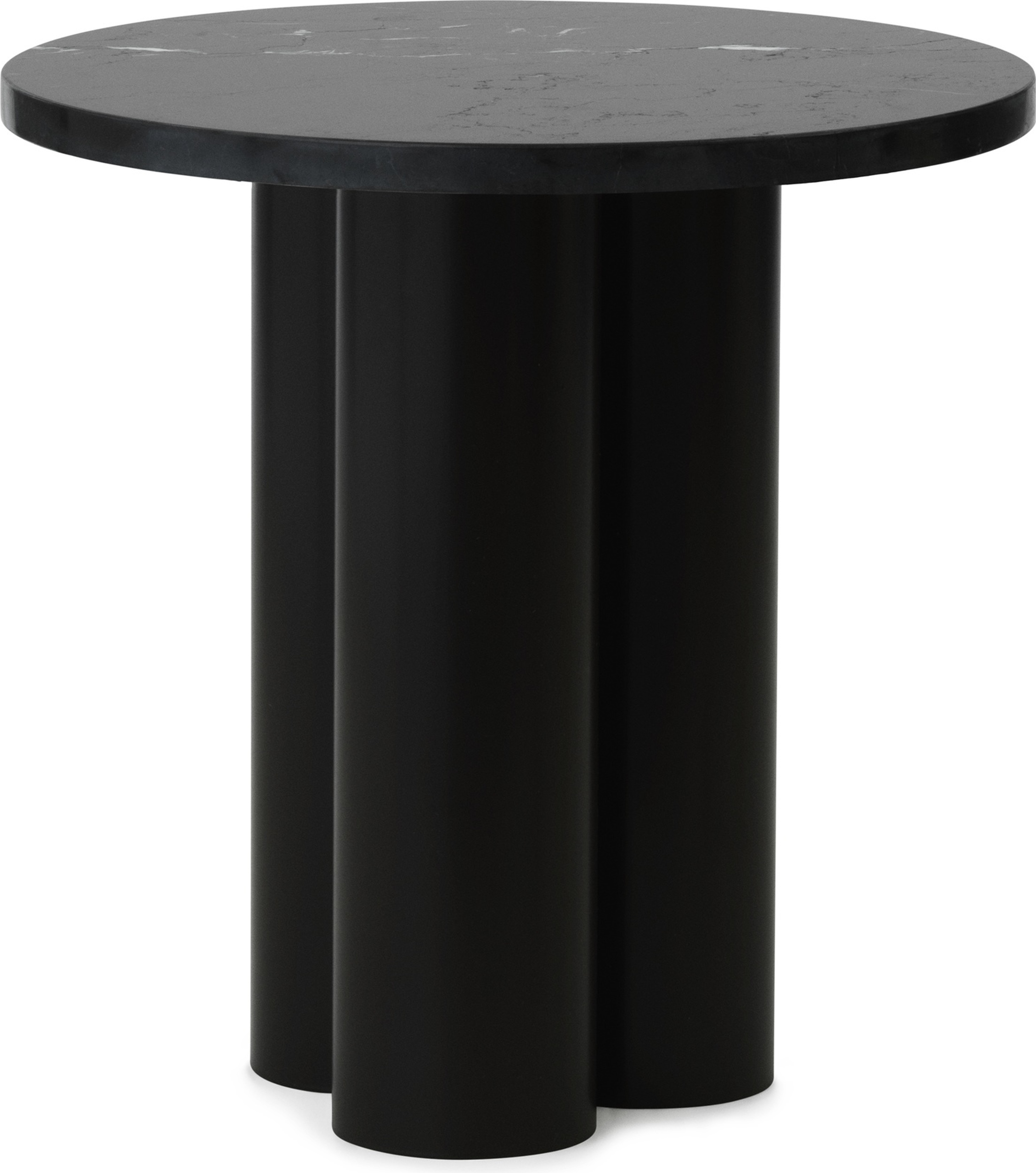 Dit Marquina Nero Tischchen auf braunen Beinen